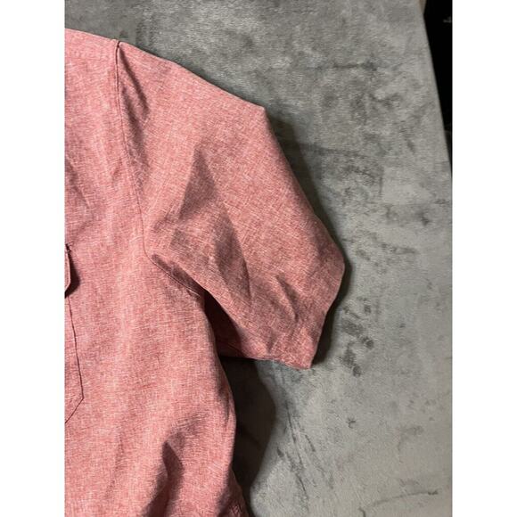 Croft & Barrow Shirt Mens L Large‎ Rust Quick Dry Button Up Outdoor Camp - Picture 2 of 5